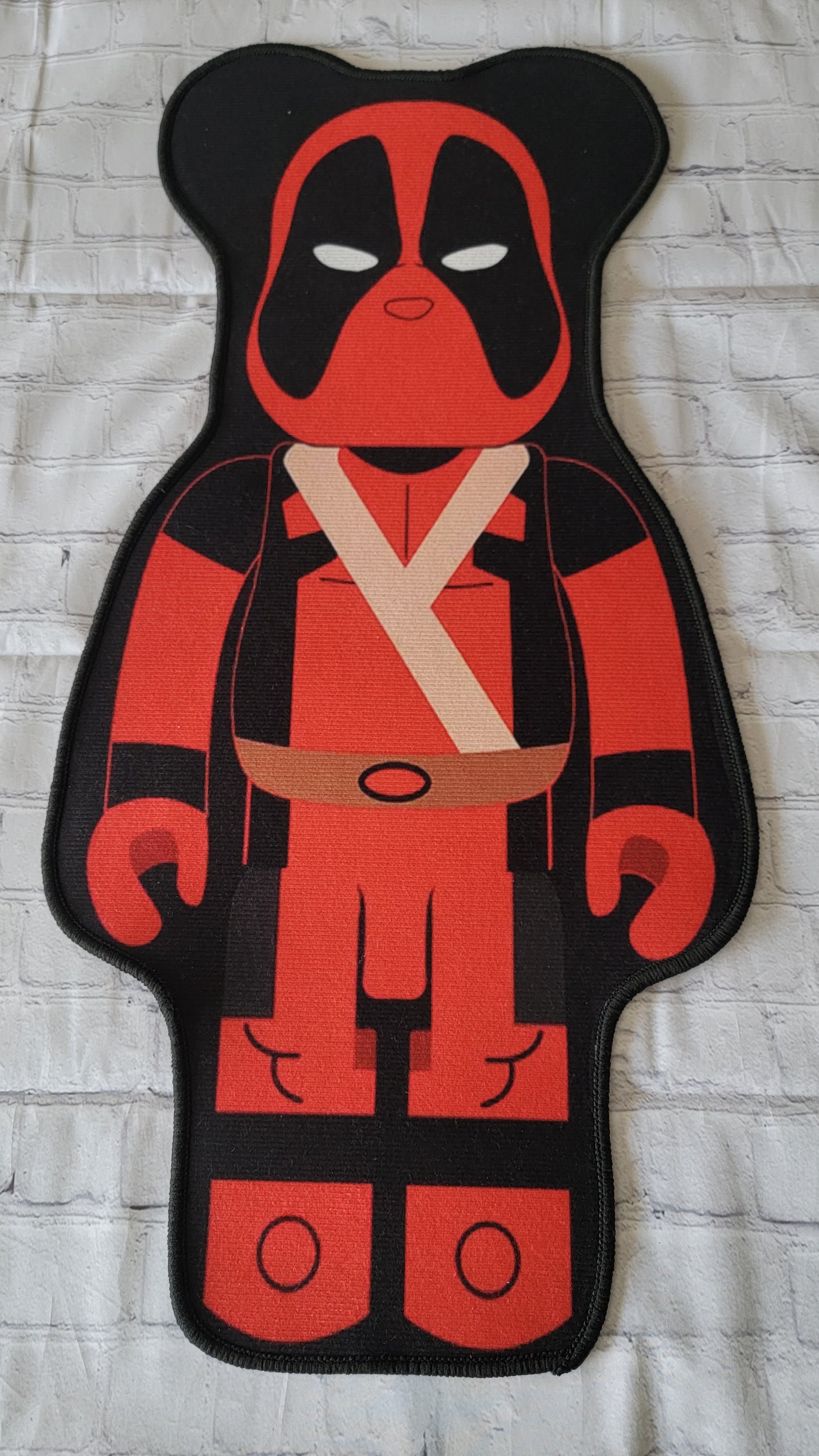 Custom Deadpool Bearbrick Rug