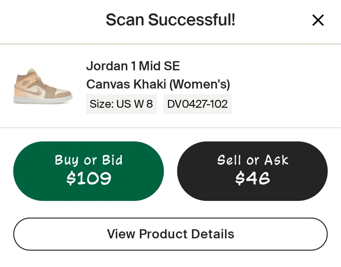 Wmns Air Jordan 1 Mid SE 'Muslin Canvas'